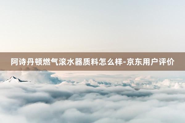阿诗丹顿燃气滚水器质料怎么样-京东用户评价